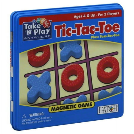 Play Monster Take 'N' Play Anywhere Tic-Tac-Toe Magnetic Game Ages 4 & Up