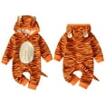thumbnail image 3 of GYRATEDREAM Unisex Baby Halloween Animal Costume Winter Autumn Cotton Hooded Romper Cosplay Jumpsuit 0-18 Months, 3 of 15
