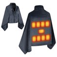 thumbnail image 3 of Sentmoon Heating Blanket Electric Blankets Men's Solid Color Flannel Heating Shawl with Thick Blanket And Warm Top for Couch, Sofa, and Living Room Warming, 3 of 5