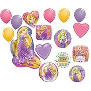 Rapunzel Birthday Party Supplies Tangled Jumbo Balloon Bouquet Decorations 16pc