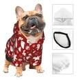 thumbnail image 3 of Fotbe Red Christmas Cheer. Sudadera con Estampado para Perros Pequeños – Suéter con Capucha para Mascotas, Tela Suave de Forro Polar con Bolsillo-X-Large, 3 of 7