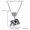 Elephant, variant on MATROOY Turkish Lucky Evil Eye Pendant Necklace Retro Chain Charm Women Men Jewelry Gift-Owl