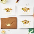 thumbnail image 5 of Graduation Thank You Cards 2026, 50 Pack, With Self-adhesive Envelopes and Stickers, Flower and Grad Cap Foil Design, 5 of 7