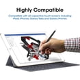 thumbnail image 7 of Universal Hybrid Twist 2-in-1 Stylus for Smartphones, Tablets and Other Touchscreen Devices | Works for School, Online Class, Business, Work (2 Pack, Black / Brushed Aluminum), 7 of 7