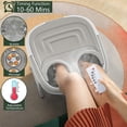 thumbnail image 5 of Gymax Portable Folding Foot Bath Spa Massager w/ Remote Control Timer Gray, 5 of 9