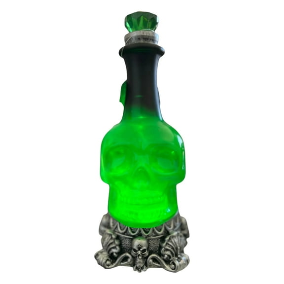 Spooky Village 11" LED Moving Potion Bottle – Light-Up Halloween Decor