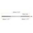 thumbnail image 2 of Unique Bargains 25pack M6x140mm 304 Vis Filetée à Double Extrémité en Acier Inoxydable, 2 of 4