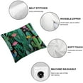 thumbnail image 4 of Acheng Decorative Cacti Green Pillow Cover, Cactus Decor Flower Throw Pillow Covers Cushion Case for Living Room Couch Sofa Patio Outdoor Home Decor,2 Pcs White, 4 of 6