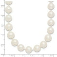 thumbnail image 4 of Primal Gold 14 Karat Yellow Gold 9-10mm White Near Round Freshwater Cultured Pearl Necklace, 4 of 4