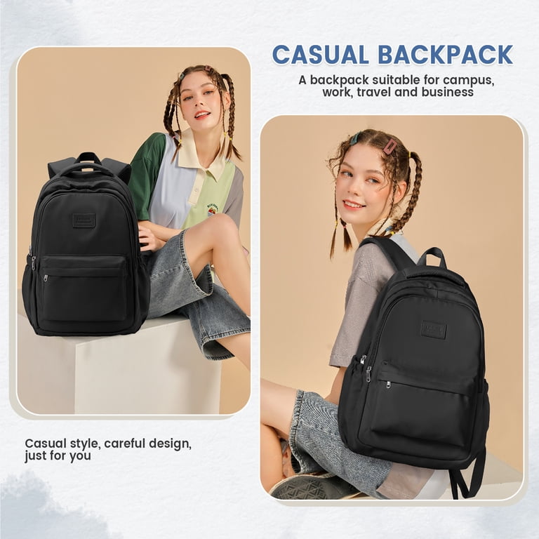 Lightweight School Backpack for Women Men, Laptop Travel 