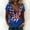 Blue, variant on MAIHAN 250 Years America Shirt Women American Flag Print Plus Size American Flag Shirts Crew Neck Short Sleeve Summer T-Shirt American Birthday Shirts Tops