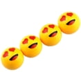 thumbnail image 2 of Tapón Válvulas de Llantas LovTap 1Kit 4 pzas 1.9x1.9cm Plástico ABS Amarillo Tapón de Emoji para Llantas., 2 of 3