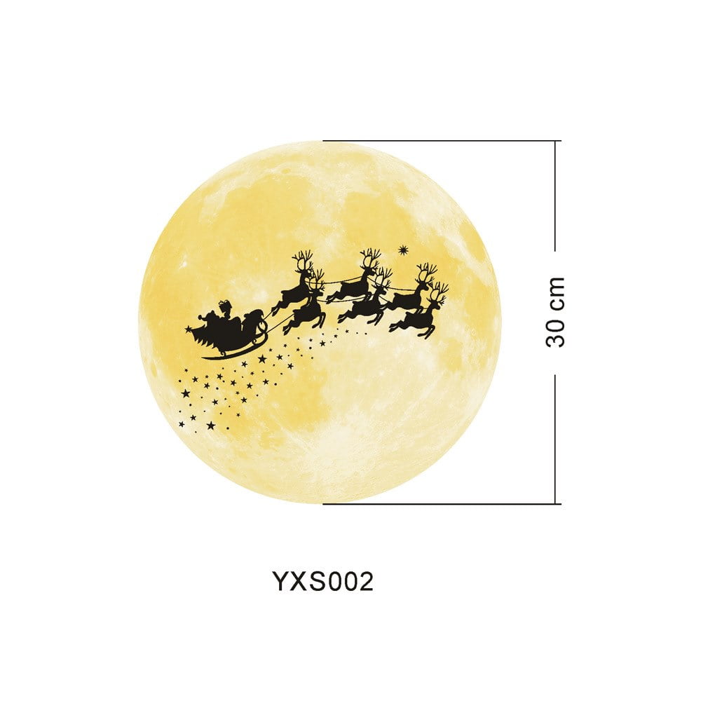 Latady Christmas Wall Decor Stickers Faux Window Light Projector