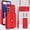 Red, variant on Phone Case for Samsung Galaxy A14/M14 5G Wallet Cover with RFID Blocking Credit Card Holder Wrist Crossbody Strap Lanyard Stand Leather Girls Cell Accessories A 14 4G 14A 14M G5 Women Men Red