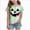 Halloween Girls' T-shirt B87-Light Green, variant on 1-2 Years Girls Halloween Tie Dye Printed T Shirt Girls Comfortable Short Sleeved Top Halloween Toddler Shirt