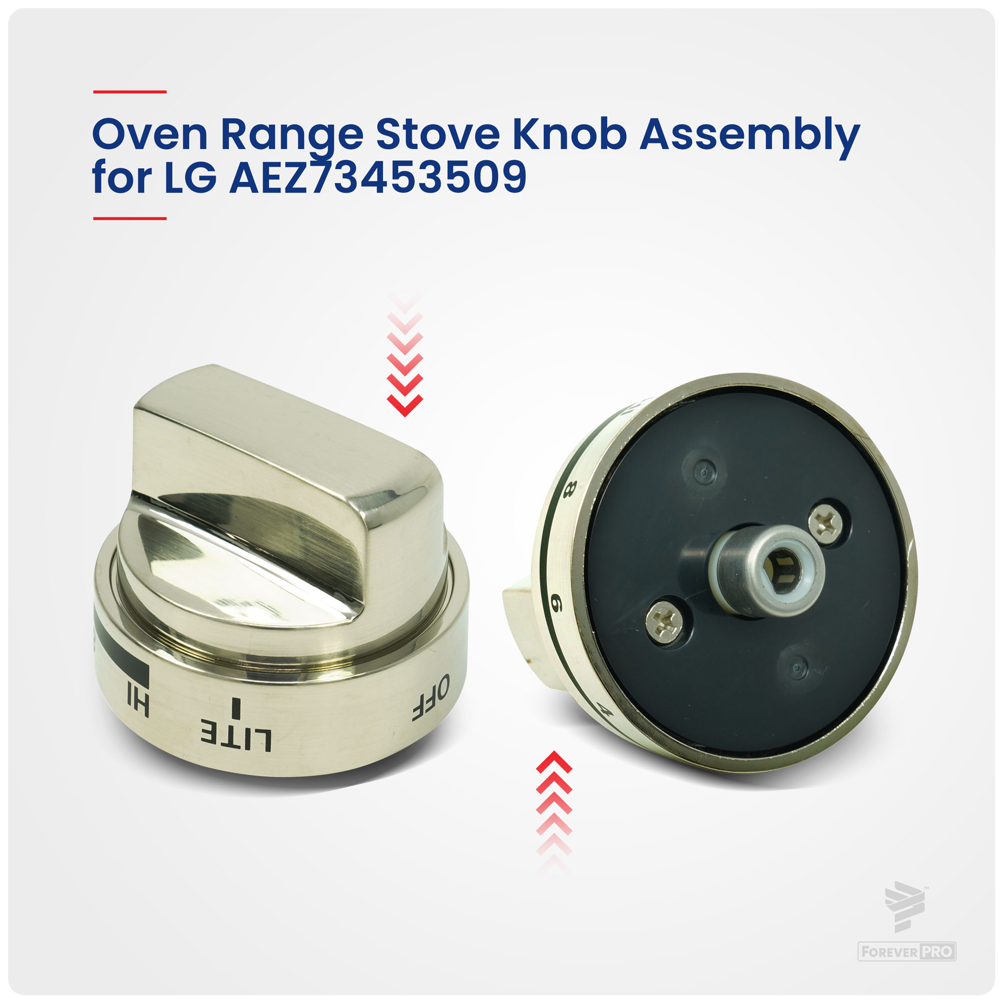 ForeverPRO AEZ73453509 Knob Assembly for LG Appliance 2347547 PS7321756 AEZ72909008