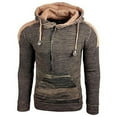 thumbnail image 2 of Inkach Men Fashion Fall Winter Sweater Loose Large Size Mixed Color Sweater Hooded Pullover Sweater, 2 of 2