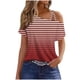 thumbnail image 1 of Camiseta de Manga Corta de Camiseta Casual de Manga Corta de Camiseta Casual de Manga Corta Hecha de Cómodo Estante de Imitación para Todo el Uso de Temporada, Camisetas de Mujer, 1 of 5