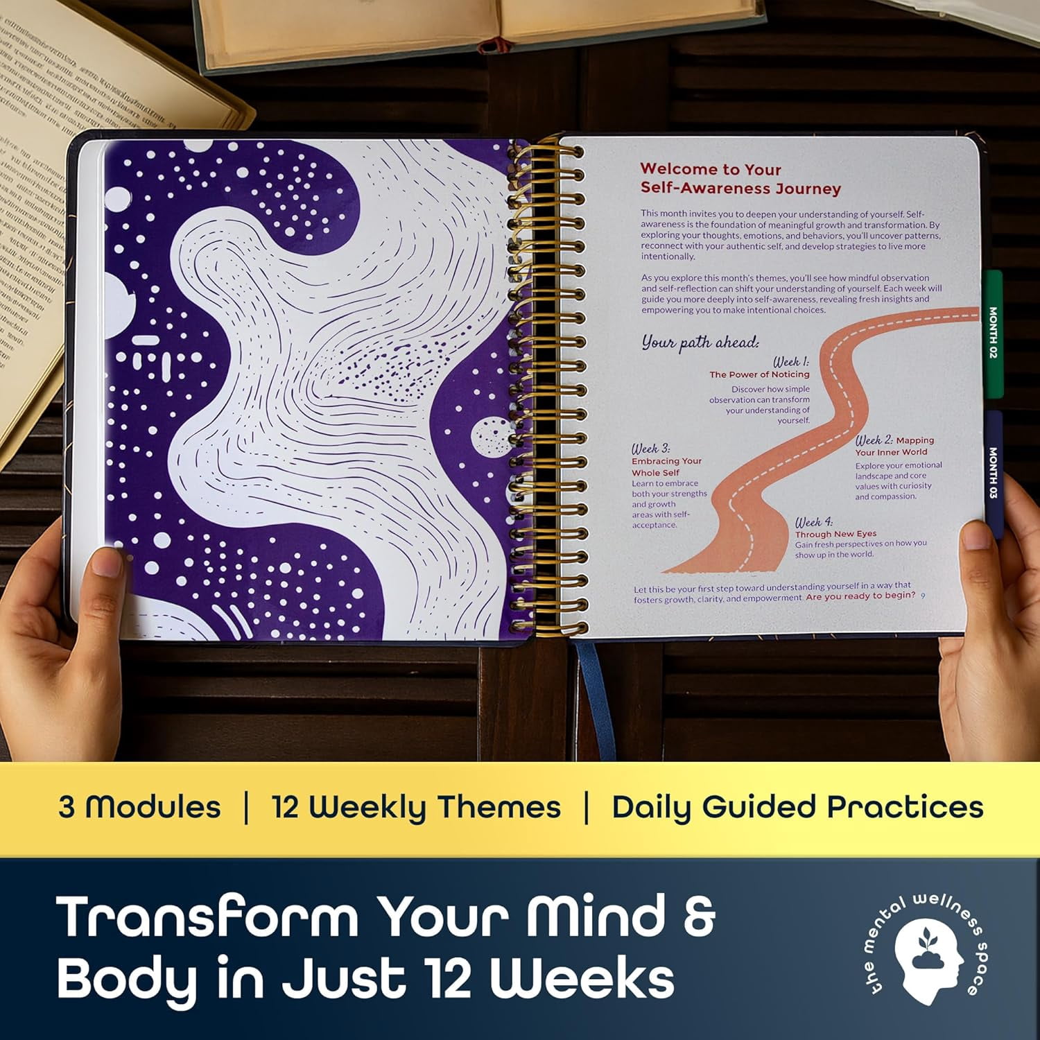 SHINE Guided Transformation Journal by Dr. Tracey Marks | 12-Week Mental Health & -Care Workbook for Women Men