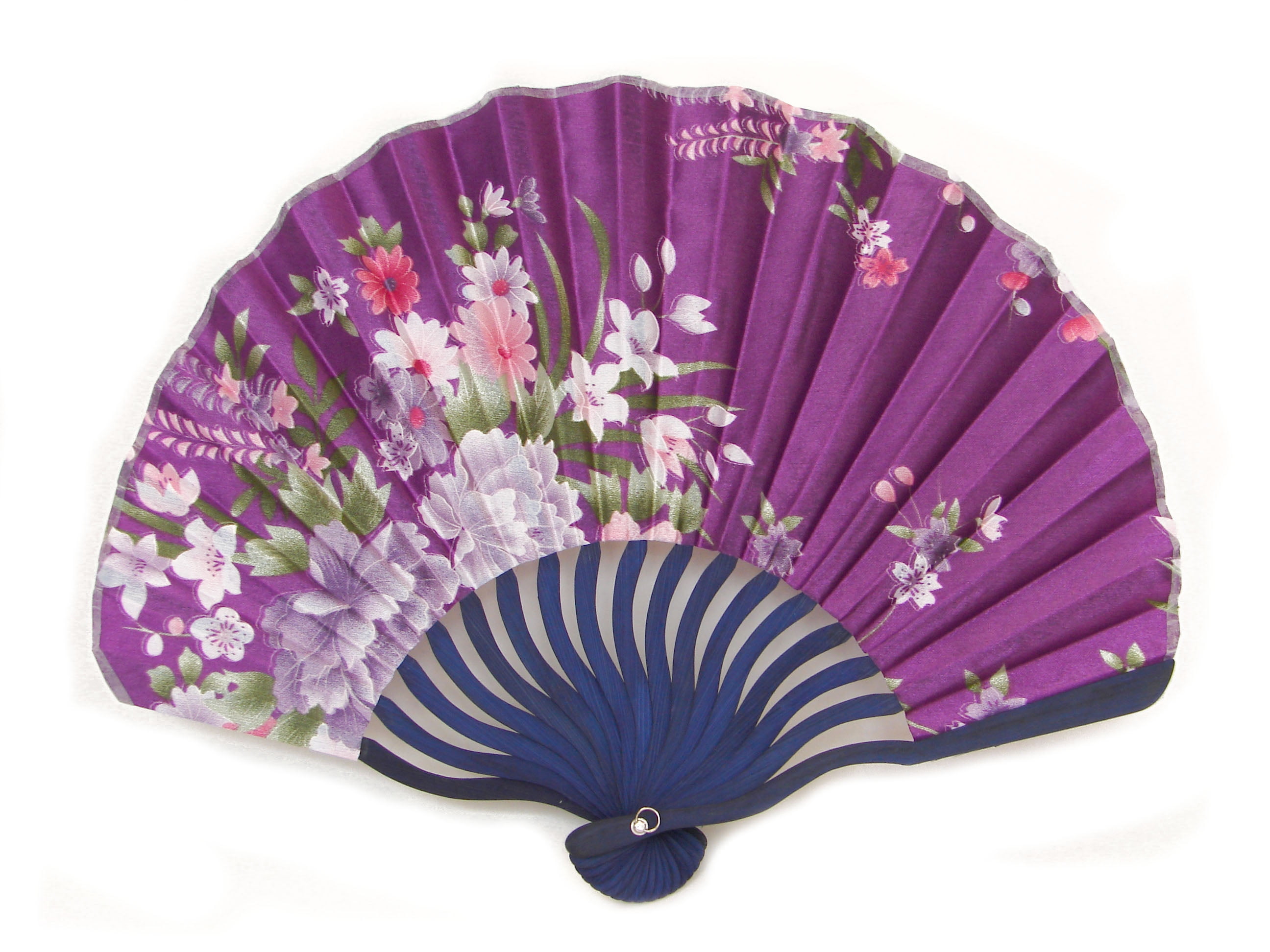 Advanced Japanese Style Hand Fan-purple - Walmart.com - Walmart.com