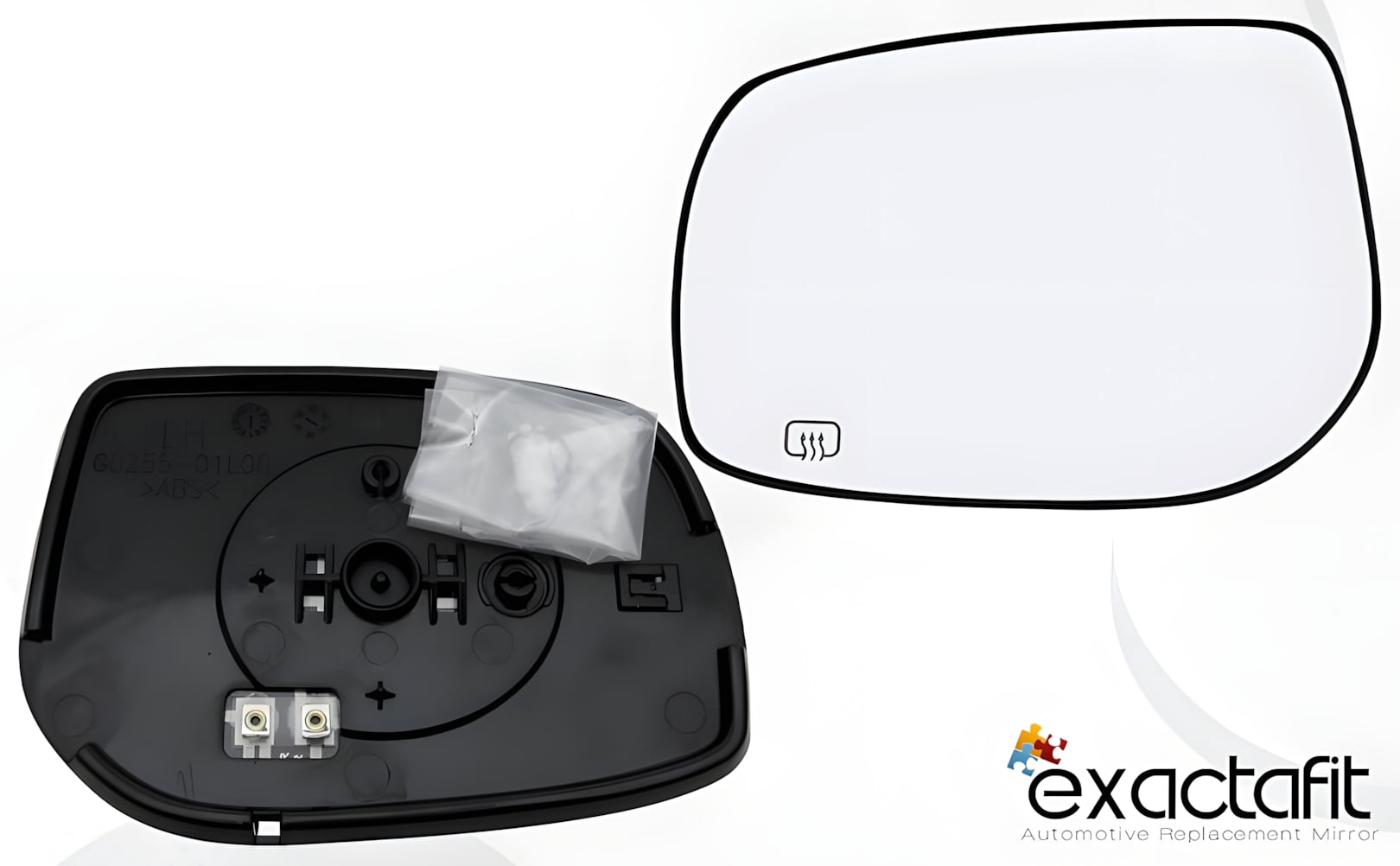 Rugged TUFF Driver Side Mirror Glass Replacement for 2009-2013 Toyota Corolla 2009-2013 Matrix (Heated Defrost)