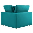thumbnail image 5 of Modway Commix 4 Piece Down Filled Overstuffed Sectional Sofa Set in Teal, 5 of 5