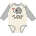 thumbnail image 3 of Inktastic My Cousin Loves Me Boys or Girls Long Sleeve Baby Bodysuit, 3 of 5