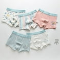 thumbnail image 2 of HAOYUNL Kids Toddle Cotton Underwear for Boys Briefs Big Little  Boxer Shorts Panties 5Pack, 2 of 7