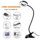 thumbnail image 2 of Lámpara de lectura LED con clip, recargable por USB, para mesa o escritorio, diseño de cordero, con clip flexible, 2 of 4