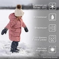 thumbnail image 3 of JAN & JUL Windproof Hooded Puffy Winter Coat for Girls (Prairie Flowers, 5T), 3 of 6
