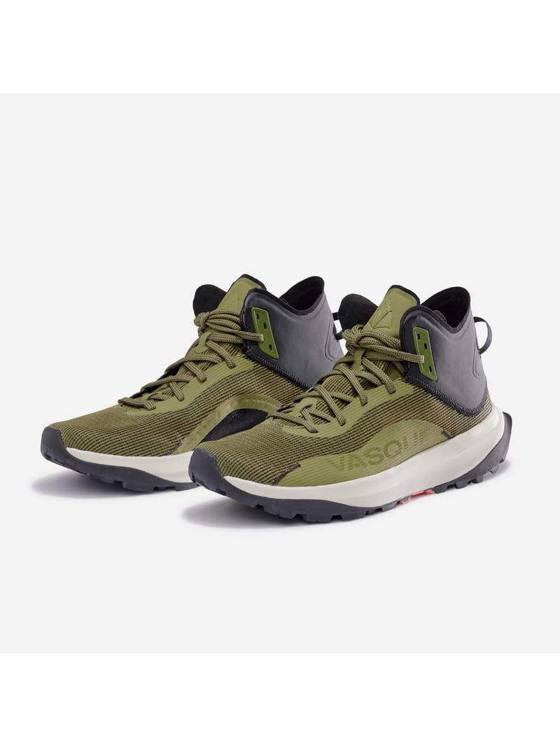 Vasque Mens Hiking Shoes Gray Olive Green Leather Mesh Vibram Megagrip Sz 10 Vasque Gray Hiking Shoes & Boots for sale | eBay main image 2