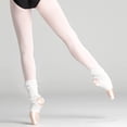 thumbnail image 3 of Elegant Leg Warmer Knit Sport Wear for Seasonal Comfort and Ballet Practice Versatile Home Casual Accessories Lightweight Long Knit Socks for Dance, White, 3 of 5