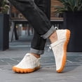 thumbnail image 5 of Non Slip Men's Solid Slip On Casual Shoes With Elastic Strap, Durable Outdoor Workout Jogging Sneakers, 5 of 9