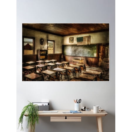 One Room School Poster Wall Art, Modern Wall Decor For Living Room Bedroom, 16x24 UNFRAMED