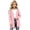 Pink, variant on WXFAZCVU Rain Jacket for Girls Lightweight Zip Up Hooded Kids Raincoat Outdoor Going Out Size 5-6 Years