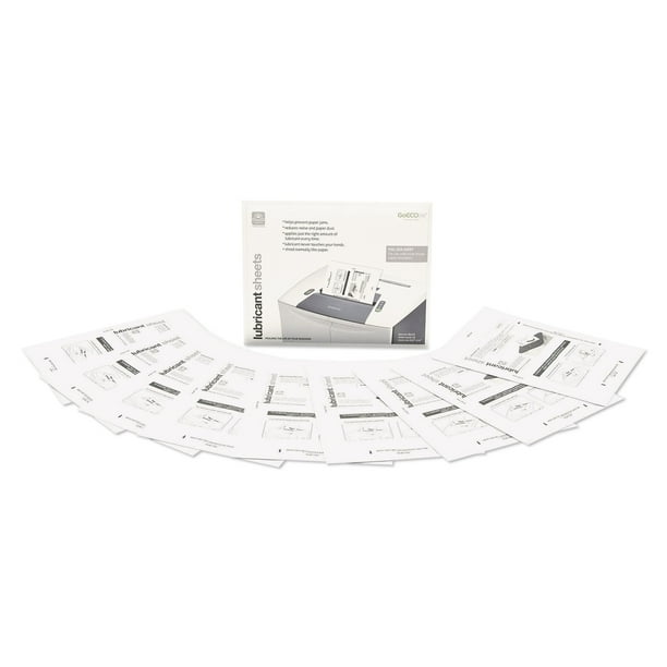 GoECOlife Shredder Lubricant Sheets 8 1 2 X 10 49 50 12 Sheets Pack