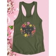 thumbnail image 3 of Mothers Day Nature Wreath Racerback Tank Women -Image by Shutterstock, Female x-Large, 3 of 4