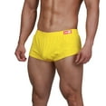 thumbnail image 1 of Men's Underwear Boxer Trunk Low Rise Sexy Fashion Short Comfortable Sport Underpants Yellow XL, 1 of 5