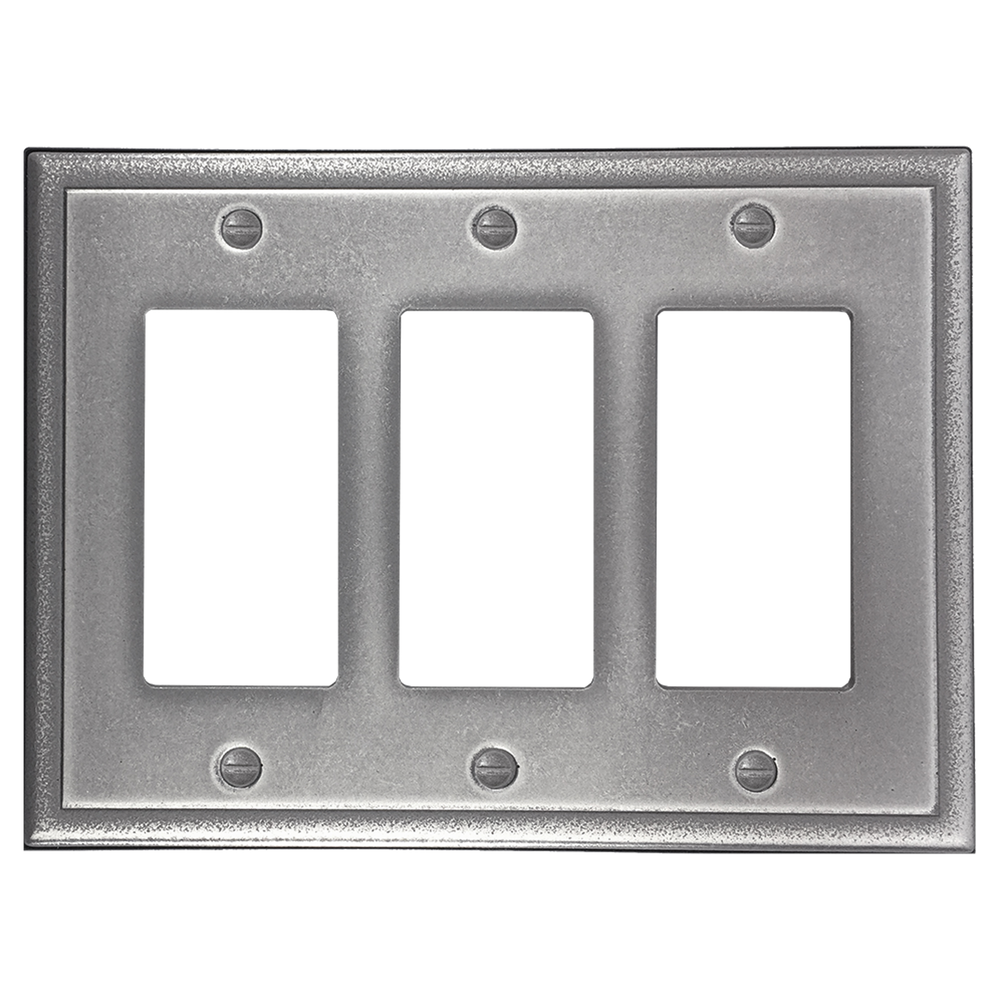 Questech Décor Triple Rocker Wall Plate, Ambient Light Switch Cover