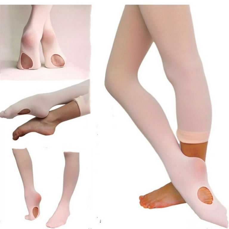 Douhoow Children Girl Dance Pantyhose Kids Ballet Stockings Solid Color Dance  Tights 