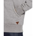 thumbnail image 3 of Weatherproof Vintage Men's Fleece Lined Hoodie Full Zip Jacket (Grey, Medium), 3 of 4