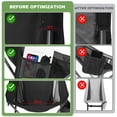 thumbnail image 4 of Eurhowing Ultralight Portable Camping Chair, 350LBS Capacity Compact Foldable Lounge Chair with Carry Bag, Outdoor Chair for Camping, Hiking, Beach, Festivals (Black), 4 of 8