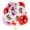 thumbnail image 5 of Globos de látex de Mickey Mouse de 12 pulgadas, suministros para fiestas, globos de Minnie rosa para decoración de bodas, fiestas de cumpleaños, 10 o 30 unidades, 5 of 5