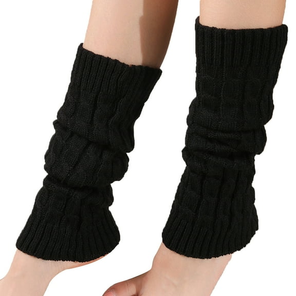 Leg warmers, knitted winter leg warmer socks for women and girls