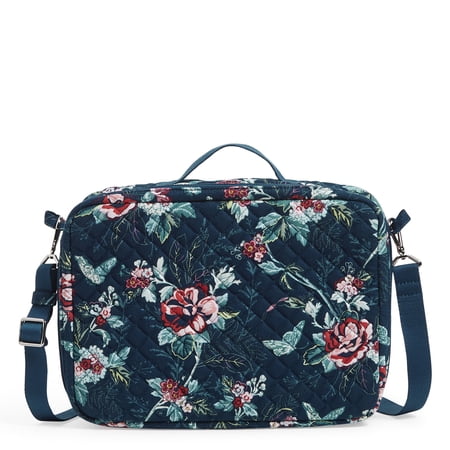 Vera Bradley Women's Recycled Cotton Grand Vanity Case Rose Toile