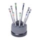 thumbnail image 1 of Kit con 9 destornilladores 9 Lame Reserva para Relojes Relojero Negro y Gris, 1 of 5