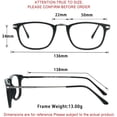 thumbnail image 3 of LifeArt Blue Light Blocking Glasses, Anti Eyestrain, Computer Reading Glasses, Gaming Glasses, TV Glasses for Women Men, Anti Glare (Black, +3.25 Magnification), 3 of 9