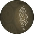 thumbnail image 1 of Ahgly Company Machine Washable Indoor Round Transitional Midnight Gray Area Rugs, 4' Round, 1 of 7
