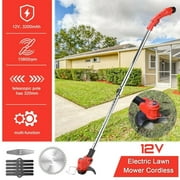 Kqiang Electric Weed Lawn Eater Edger Grass String Trimmer Cutter With Charger