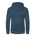 thumbnail image 4 of Men's Zip Up Hoodie Knit Cardigan Long Sleeve Sweater Jacket with Pockets Casual Sherpa Fleece Lined for Winter, 4 of 4